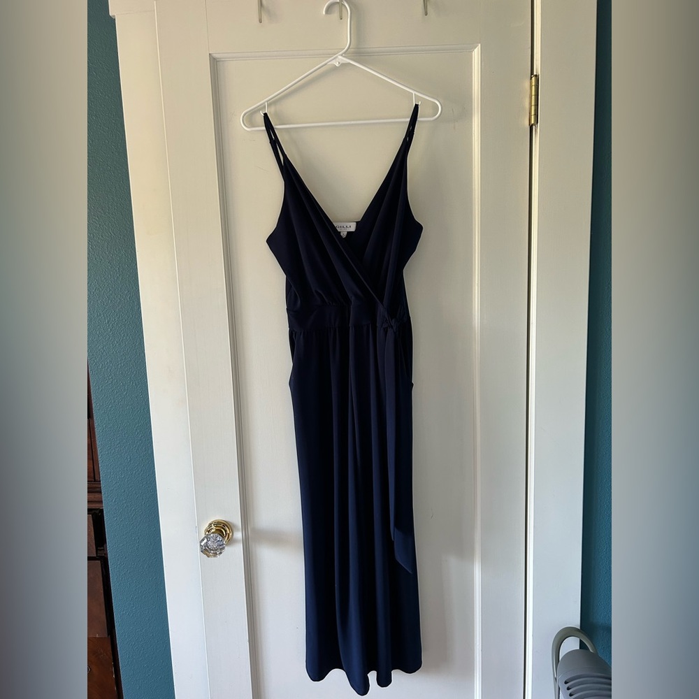 Navy blue Gilli jumpsuit size medium.